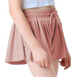 Idtswch Sport Shorts für Mädchen Atmungsaktive 2 in 1 Active Kurze Hose Badeshorts Shorts Kinder mädchen Kurze Shorts mädchen von Idtswch