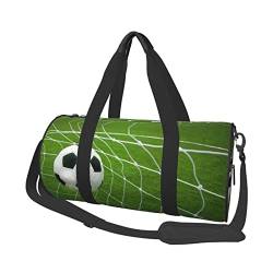 Runde Reisetasche Faltbare Sporttasche Große Kapazität Fußball Übernachtungstasche Geeignet für Männer und Frauen, Fußball, Einheitsgröße von IguaTu