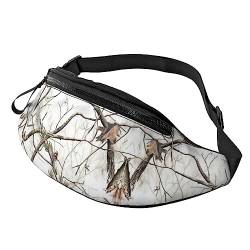 Condiments Spices Bauchtasche für Männer und Frauen, modische, verstellbare Crossbody-Hüfttasche, für Reisen, Sport, Wandern, White Trees Camo, Einheitsgröße von Iguatu