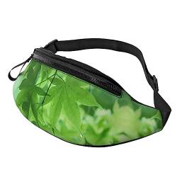 Gymnastikspiel Bauchtasche für Männer und Frauen, modische verstellbare Crossbody-Hüfttasche, für Reisen, Sport, Walking, Green Nature2, Einheitsgröße von Iguatu