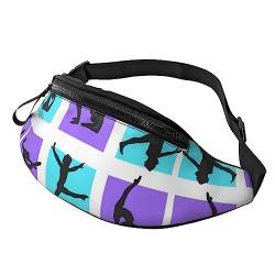 Gymnastikspiel Bauchtasche für Männer und Frauen, modische verstellbare Crossbody-Hüfttasche, für Reisen, Sport, Walking, Gymnastikspiel, Einheitsgröße von Iguatu