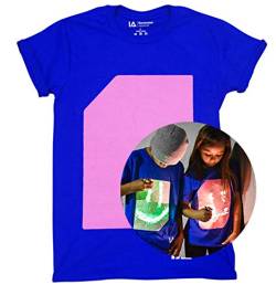 Illuminated Apparel Leuchtet Im Dunkeln Interaktives Leucht-T-Shirt (Blau/Rosa, 12-14 Jahre) von Illuminated Apparel