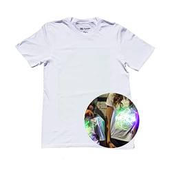 Illuminated Apparel Leuchtet Im Dunkeln Interaktives Leucht-T-Shirt (Weiß/Grün, 3-4 Jahre) von Illuminated Apparel