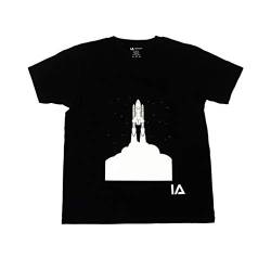 Illuminated Apparel Leuchtet Im Dunkeln Interaktives Leucht-T-Shirt (Weltraumrakete, 12-14 Jahre) von Illuminated Apparel
