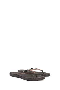 Ilse Jacobsen HORNBÆK | Cheerful01 | Damen Flip Flops mit Glitter | Dänische Design | Sommer Strand Zehentrenner | PRUNE | 42 EU von Ilse Jacobsen