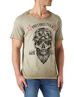 KEY LARGO Herren MT Bearded Biker T-Shirt, mil.Green (1502), L von Imaczi