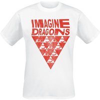 Imagine Dragons T-Shirt - Eyes - S bis 3XL - für Männer - Größe 3XL - weiß  - Lizenziertes Merchandise! von Imagine Dragons
