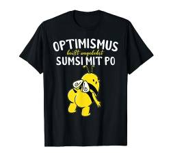 Optimismus heißt umgekehrt Sumsi mit Po - Imker T-Shirt von Imker Bienen & Hummeln Geschenke & lustige Sprüche