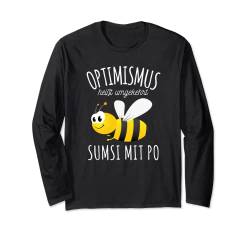 Sumsi mit Po Optimismus Imker Bienen Honig Lustiges Spaß Langarmshirt von Imker Bienen & Hummeln Geschenke & lustige Sprüche