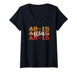 Damen AR-15 Zubehör - Long Range, IPSC, AR-15 T-Shirt mit V-Ausschnitt von Impact Design for Long Range and IPSC