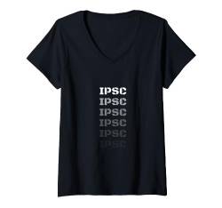 Damen IPSC Zubehör - Modernes Sportschießen, IPSC T-Shirt mit V-Ausschnitt von Impact Design for Long Range and IPSC