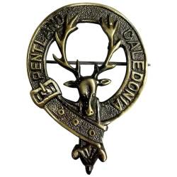 Scottish Cap Badges Clan proud Glengarry Military Hat Badges - Gordon Highlanders 'BYDAND' Badge Highland Wear Kilt Zubehör Irish Gift, 2" Inch, Messing von Imperial Kilt Products