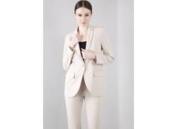 Blusenblazer IMPERIAL "Boyfriend-Blazer" Gr. L (40), beige Damen Blazer Blusenjacken von Imperial