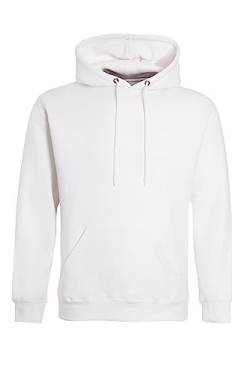 Imporio 11 Herren Einfarbig Pullover Hoodies Männer Ohne Reißverschluss Hooded Sweat Hoodies Top Jumper Hoodies UK Größe S-5XL, weiß, S von Imporio 11