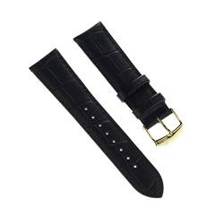 Festina Herren Uhrenarmband 22mm Leder-Band schwarz für Festina F16753 F16751 D2UFA16753/S Uhrenarmband von Festina für den Mann von Imppac