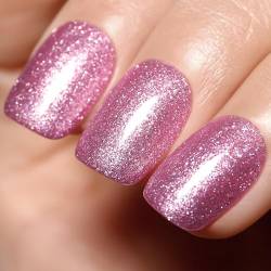 Imtiti Glitter Pink Gel Nagellack, 15ml Rosa Farbe UV/LED Soak Off Gel Lack Salon DIY Nail Art Design Maniküre Gel 1Pcs von Imtiti