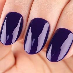 UV Nagellack, Dunkel violett Gellack Nagellack Gel für UV Nagellampe Langlebige Maniküre Nagelgellack Soak Off Nail Gel Polish (Erfordert Trocknung unter UV-LED-Lampe) von Imtiti