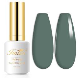 UV Nagellack, Eukalyptus Grün Gellack Nagellack Gel für UV Nagellampe Langlebige Maniküre Nagelgellack Soak Off Nail Gel Polish (Erfordert Trocknung unter UV-LED-Lampe) von Imtiti