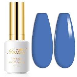 UV Nagellack, Kornblumen blau Gellack Nagellack Gel für UV Nagellampe Langlebige Maniküre Nagelgellack Soak Off Nail Gel Polish (Erfordert Trocknung unter UV-LED-Lampe) von Imtiti