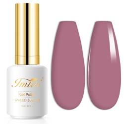 UV Nagellack, Rotes Rose nholz Gellack Nagellack Gel für UV Nagellampe Langlebige Maniküre Nagelgellack Soak Off Nail Gel Polish (Erfordert Trocknung unter UV-LED-Lampe) von Imtiti