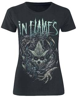 In Flames In Chains We Trust Frauen T-Shirt schwarz M 100% Baumwolle Band-Merch, Bands von In Flames