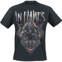 In Flames T-Shirt - Temple Mask - S bis 3XL - für Männer - Größe S - schwarz  - Lizenziertes Merchandise! von In Flames