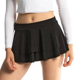 Minirock - sexy kurzer Damen Rock - schwarz XL von In One Clothing