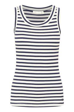 InWear Damen Dagnaiw Striped Tank T-Shirt, Whisper White/Midnight Magic, Large von InWear