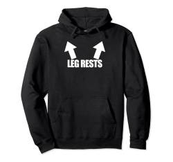 Leg Rests Funny Adult Inappropriate Humor Herren Beinstützen Pullover Hoodie von Inappropriate Humor Co.