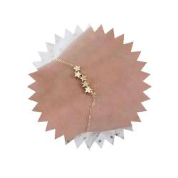 Inateannal Boho Star Armband Gold Star Kette Armband Vintage Star Armband Minimalistisches Armband Verstellbares Armband Kettenschmuck Für Frauen Und Mädchen Geschenke von Inateannal