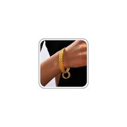 Inateannal Gold Armspangen-Armband-Set Für Frauen Gestapelt Verdreht Dünne Runde Armspange Indischen Ethnischen Mehrere Armreifen Armbänder Outfit Modeschmuck (4pcs) von Inateannal