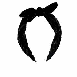 Stirnband Inca   Schwarz Schleife von Inca