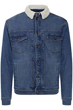 Indicode Betlic Herren Denim Teddy Jacke, Größe:L, Farbe:Mid Indigo (869) von Indicode