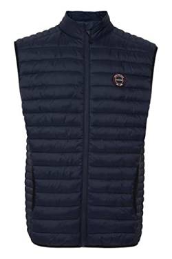 Indicode Davide Herren Steppweste Outdoor Weste mit Stehkragen, Größe:M, Farbe:Navy (400) von Indicode