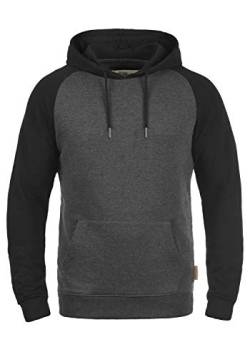 Indicode Elliot Herren Kapuzenpullover Hoodie Pullover Mit Kapuze, Größe:XXL, Farbe:Charcoal - Black (9994) von Indicode