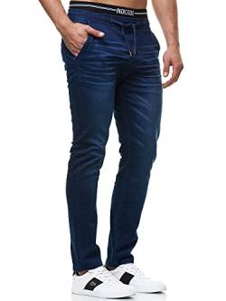 Indicode Herren Alban Jeanshose mit hohem Baumwoll-Anteil | Denim Stretch Jeans Männer Blue M von Indicode