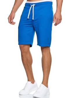 Indicode Herren Aldrich Sweatshorts mit Kordelzug | Herrenshorts Sportshorts für Männer Classic Blue XL von Indicode