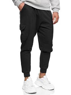 Indicode Herren Bendner Cargo Jogginghose | Trainingshose Jogger Freizeithose für Männer Black S von Indicode