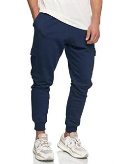 Indicode Herren Bendner Cargo Jogginghose | Trainingshose Jogger Freizeithose für Männer Navy M von Indicode