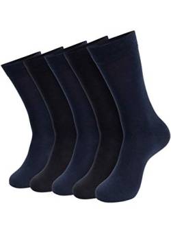 Indicode Herren Bethwin 10er Pack Baumwollsocken | 10 Paar Socken für Männer & Frauen Black/Navy 39/42 von Indicode