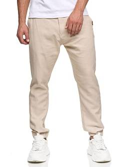 Indicode Herren Blnda Stoffhose aus Leinen & Baumwolle | Herrenhose Freizeithose Männer Fog S von Indicode