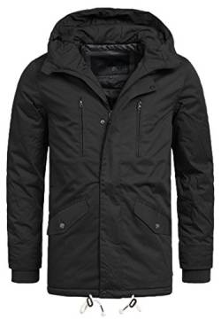 Indicode Herren Chance Herrenmantel mit verdeckter Knopfleiste | Wintermantel f. Männer Black XL von Indicode