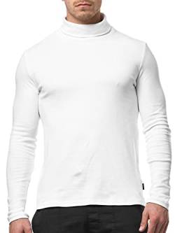 Indicode Herren Eagon Langarmshirt mit Rollkragen | Langarm Shirt Longsleeve für Männer Offwhite M von Indicode
