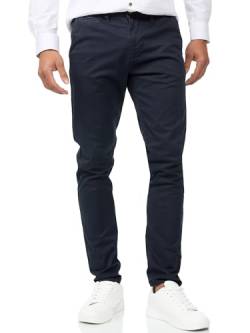 Indicode Herren Eary Chinohose Stretchhose | Chino Herrenhose Super Stretch Stoffhose Navy 31/34 von Indicode