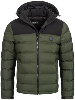 Indicode Herren Eberhardy Steppjacke in Daunenjacken-Optik | Winterjacke Übergangsjacke Forest M von Indicode