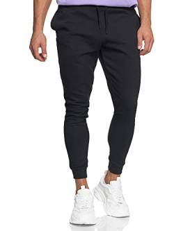 Indicode Herren Eberline Jogginghose aus 60% Baumwolle | Trainingshose Jogger für Männer Black S von Indicode