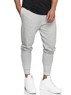 Indicode Herren Eberline Jogginghose aus 60% Baumwolle | Trainingshose Jogger für Männer Lt Grey Mix M von Indicode