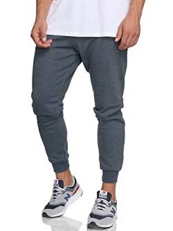 Indicode Herren Eberline Jogginghose aus 60% Baumwolle | Trainingshose Jogger für Männer Navy Mix XXL von Indicode