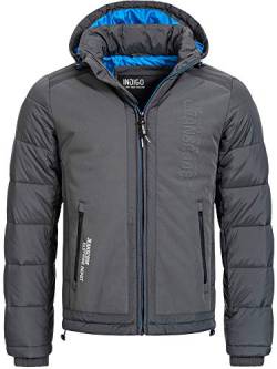 Indicode Herren Eckermann Steppjacke in Daunenjacken-Optik | Winterjacke Übergangsjacke Raven XXL von Indicode