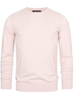 Indicode Herren Gamal Strickpullover aus 80% Baumwolle | Pullover O-Neck Pulli Männer Chintz Rose M von Indicode